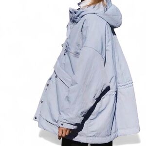 Free People Movement Billie Boxy insulated oversized winter coat in light blue